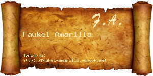 Faukel Amarilla névjegykártya